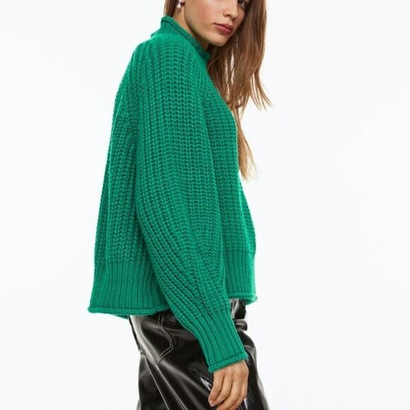 H&M Knit Oversized Sweater Green New - Picture 6 of 9